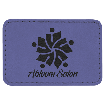 Rectangle Leatherette Patch with Adhesive 3" x 2"