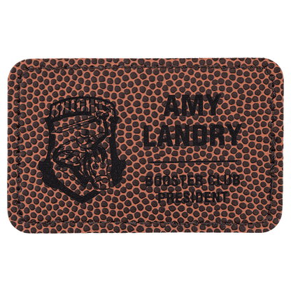 Rectangle Leatherette Patch with Adhesive 3" x 2"