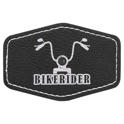 Hex Leatherette Patch with Adhesive 3" x 2"