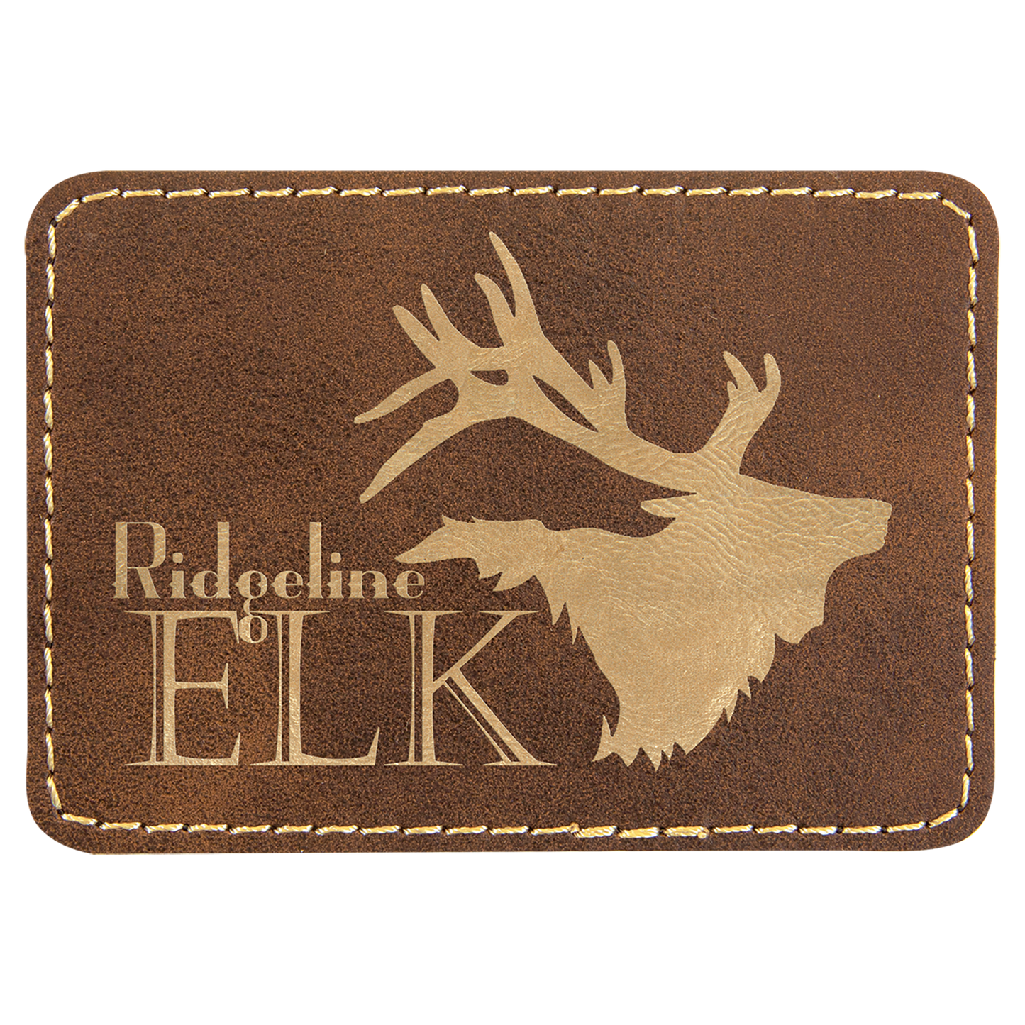 Rectangle Leatherette Patch with Adhesive 3.5" x 2.5"
