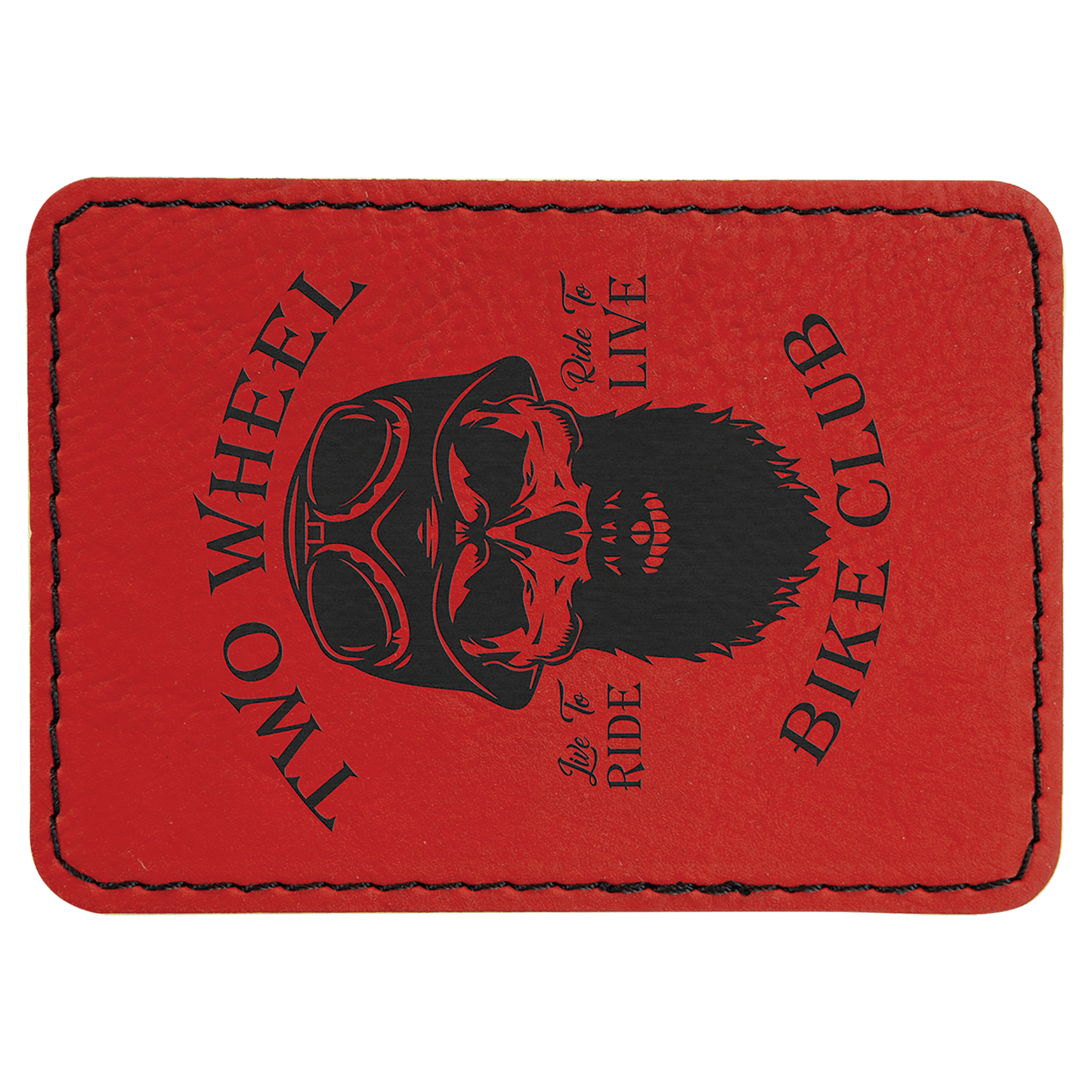 Rectangle Leatherette Patch with Adhesive 3.5" x 2.5"