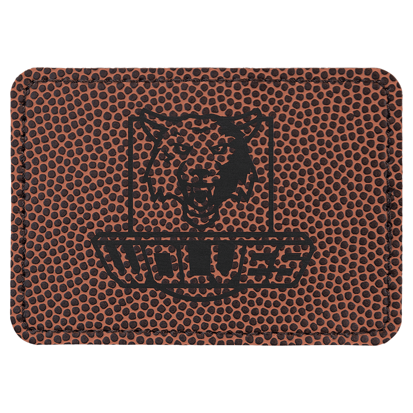 Rectangle Leatherette Patch with Adhesive 3.5" x 2.5"