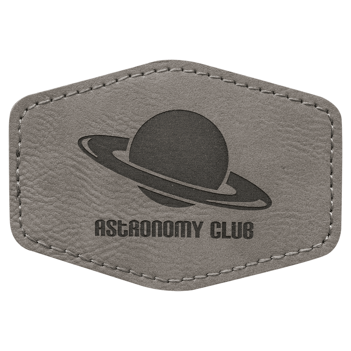 Hex Leatherette Patch with Adhesive 3.5" x 2.5"