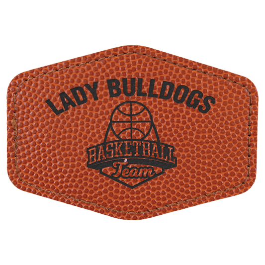 Hex Leatherette Patch with Adhesive 3.5" x 2.5"