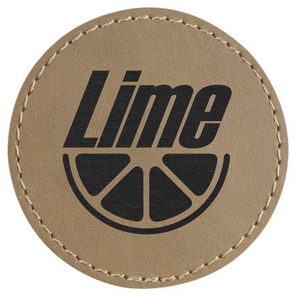 Round Leatherette Patch with Adhesive 2.5"