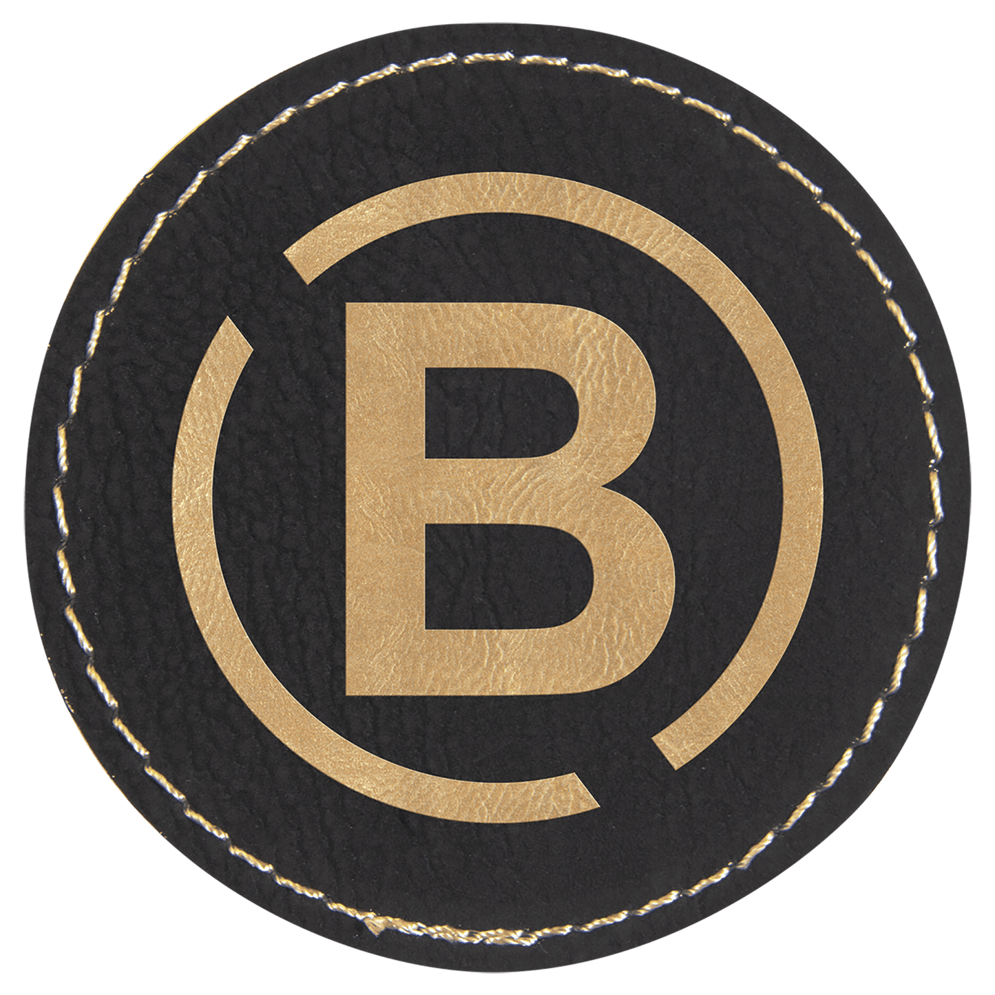 Round Leatherette Patch with Adhesive 2.5"
