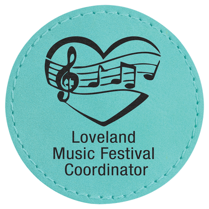 Round Leatherette Patch with Adhesive 2.5"