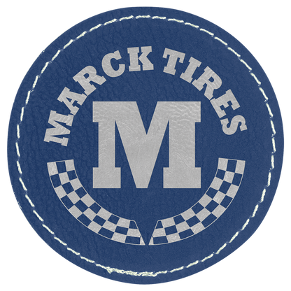 Round Leatherette Patch with Adhesive 2.5"