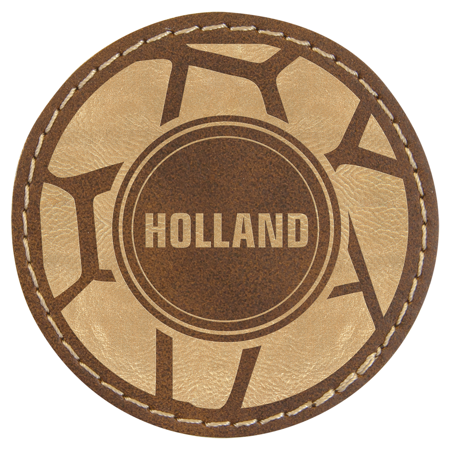 Round Leatherette Patch with Adhesive 2.5"