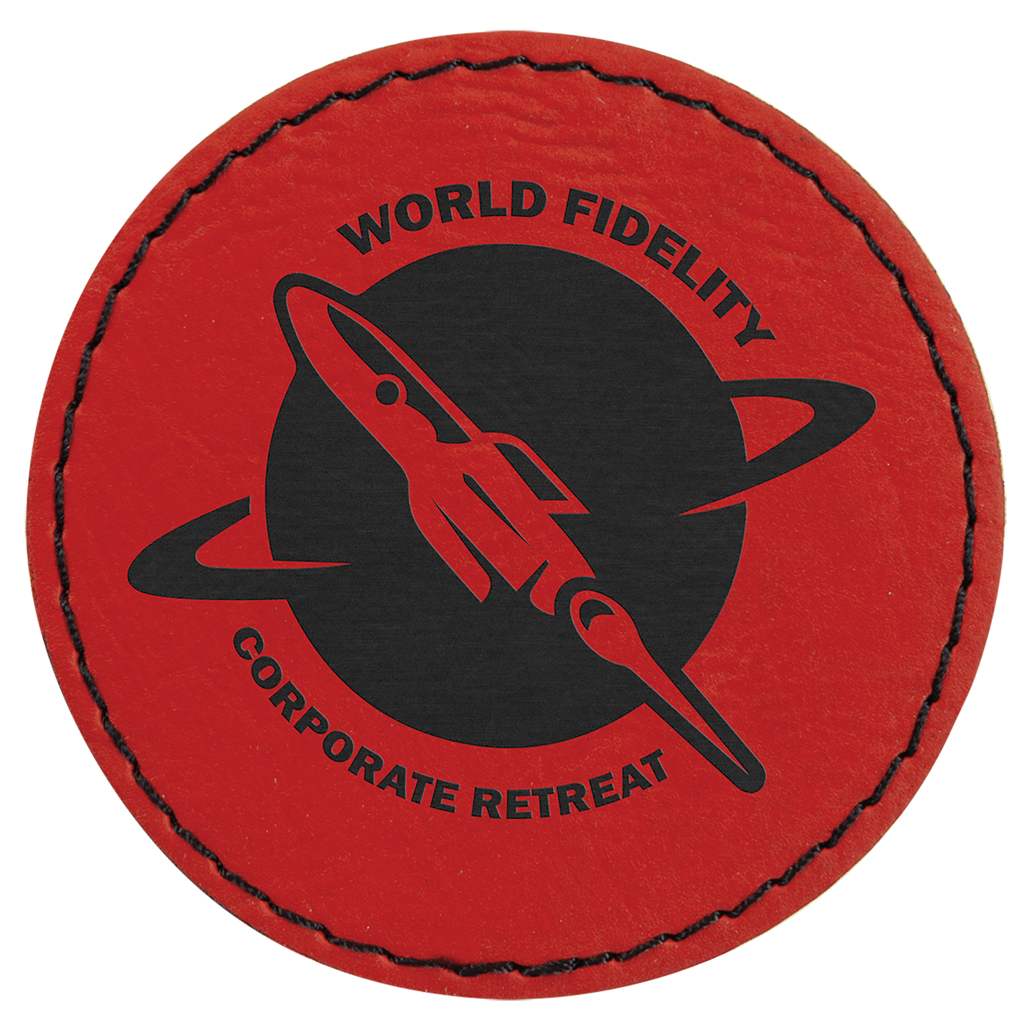 Round Leatherette Patch with Adhesive 2.5"