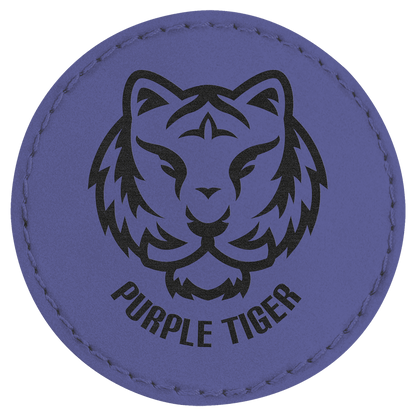 Round Leatherette Patch with Adhesive 2.5"