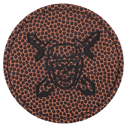 Round Leatherette Patch with Adhesive 2.5"