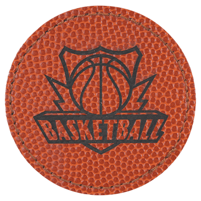 Round Leatherette Patch with Adhesive 2.5"