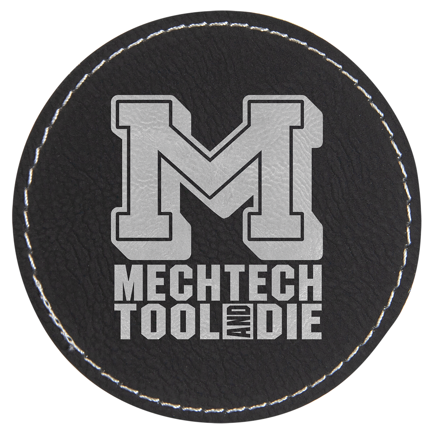 Round Leatherette Patch with Adhesive 3"