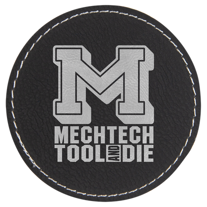 Round Leatherette Patch with Adhesive 3"