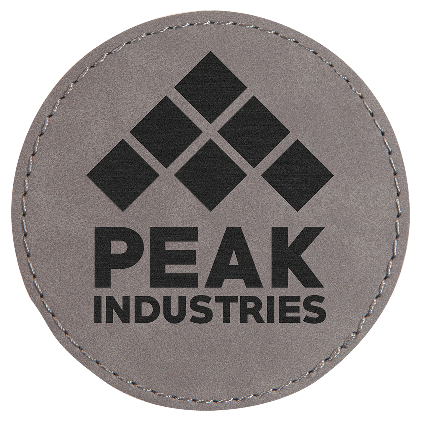 Round Leatherette Patch with Adhesive 3"