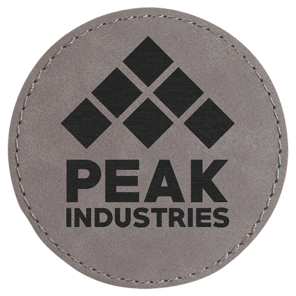 Round Leatherette Patch with Adhesive 3"