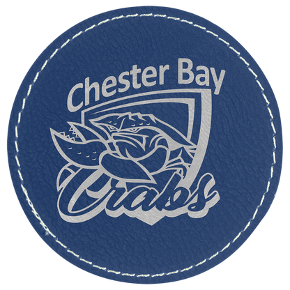 Round Leatherette Patch with Adhesive 3"