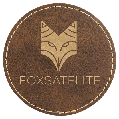 Round Leatherette Patch with Adhesive 3"