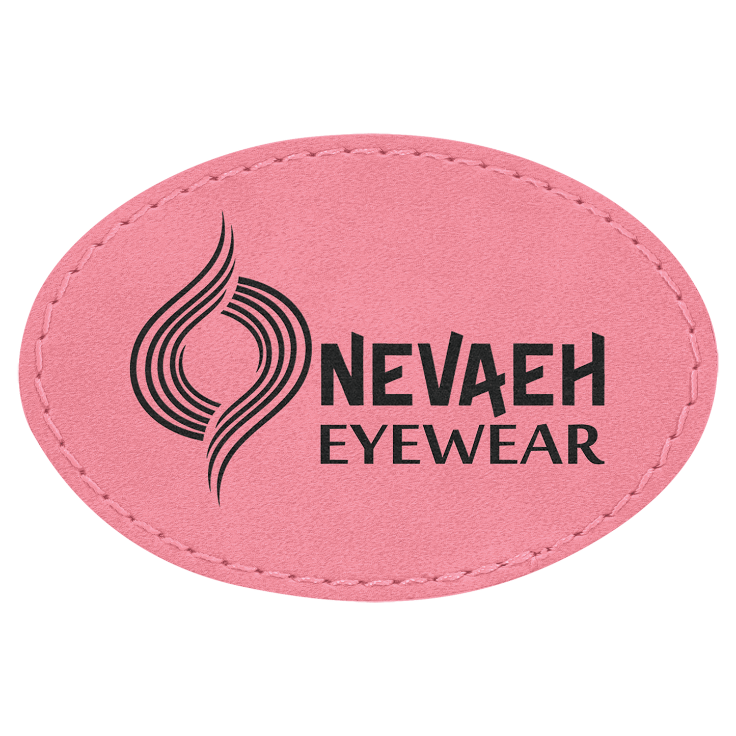Oval Leatherette Patch with Adhesive 3" x 2"