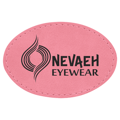 Oval Leatherette Patch with Adhesive 3" x 2"