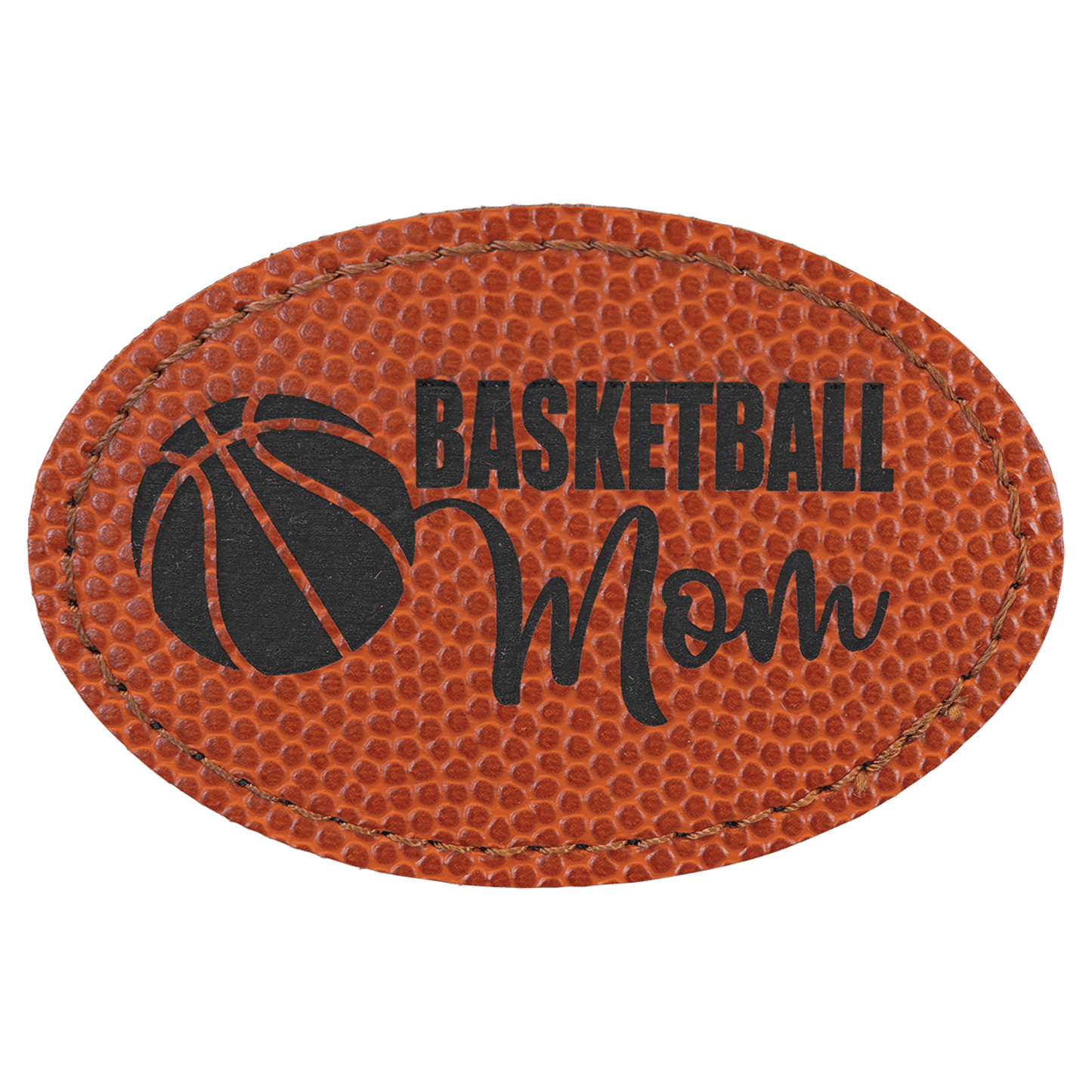 Oval Leatherette Patch with Adhesive 3" x 2"
