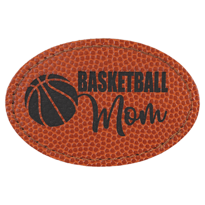 Oval Leatherette Patch with Adhesive 3" x 2"