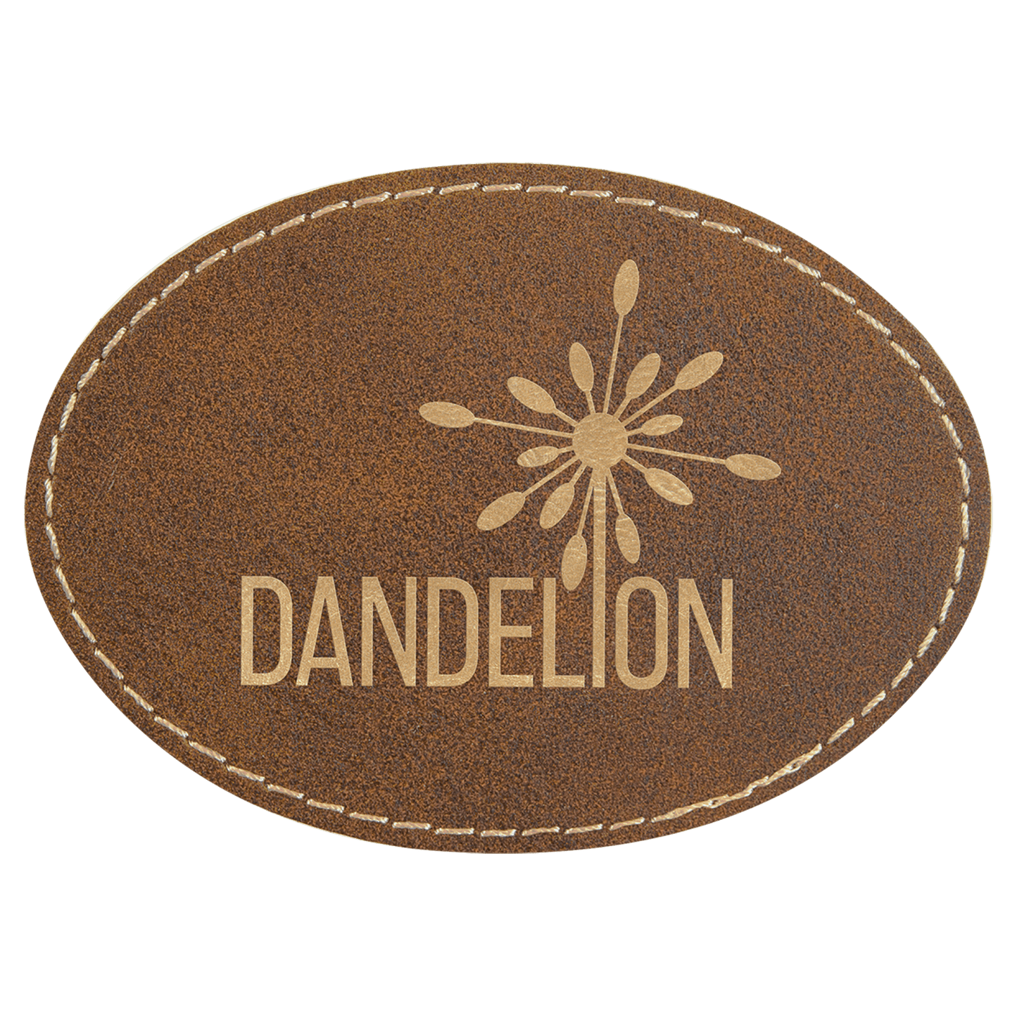 Oval Leatherette Patch with Adhesive 3.5" x 2.5"