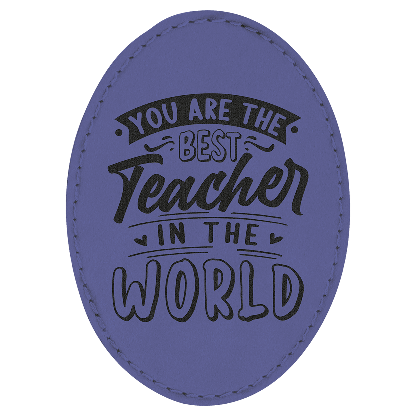 Oval Leatherette Patch with Adhesive 3.5" x 2.5"