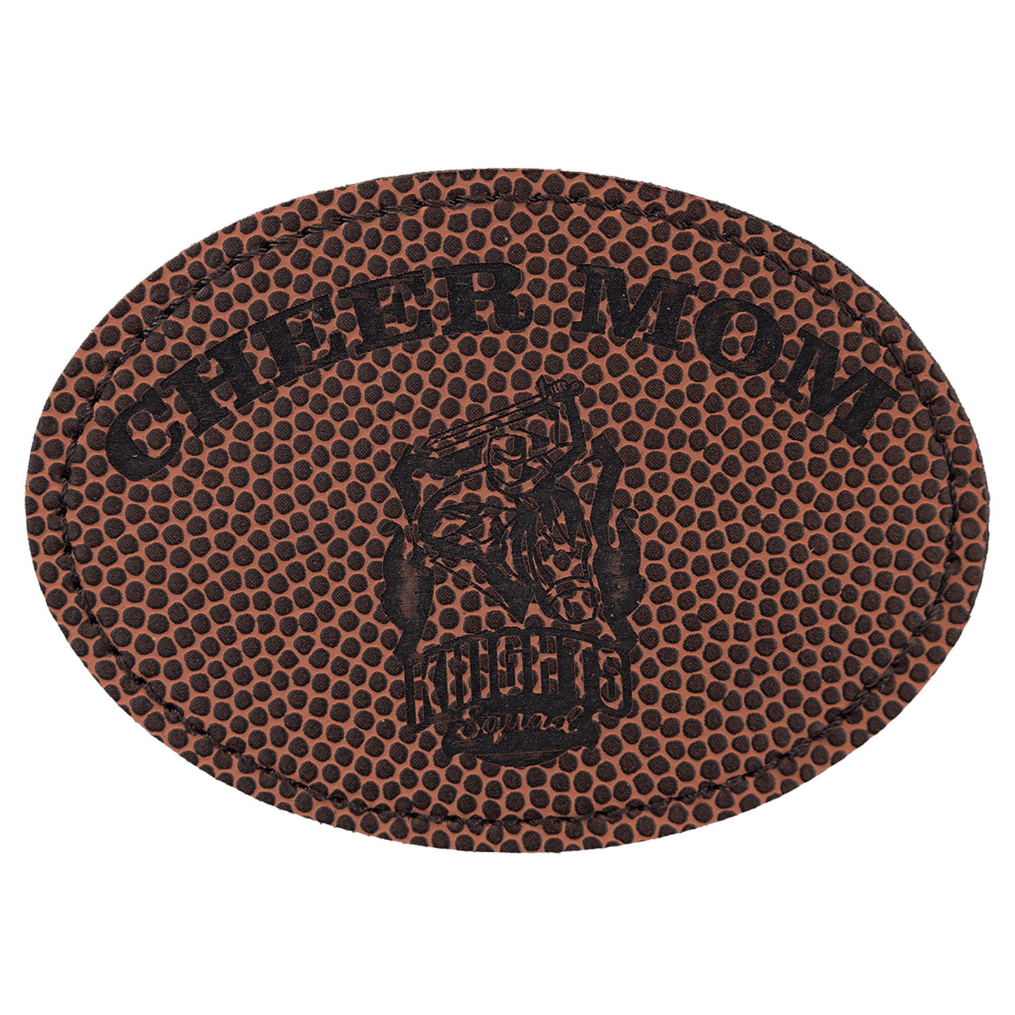 Oval Leatherette Patch with Adhesive 3.5" x 2.5"