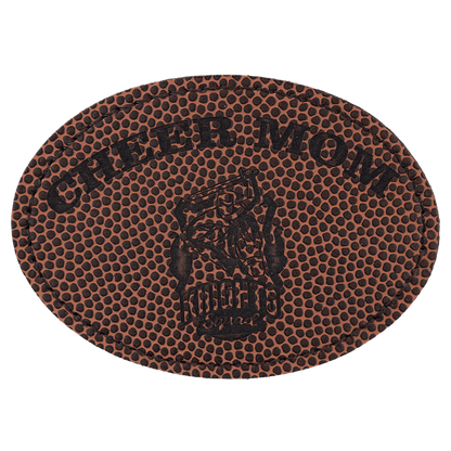 Oval Leatherette Patch with Adhesive 3.5" x 2.5"