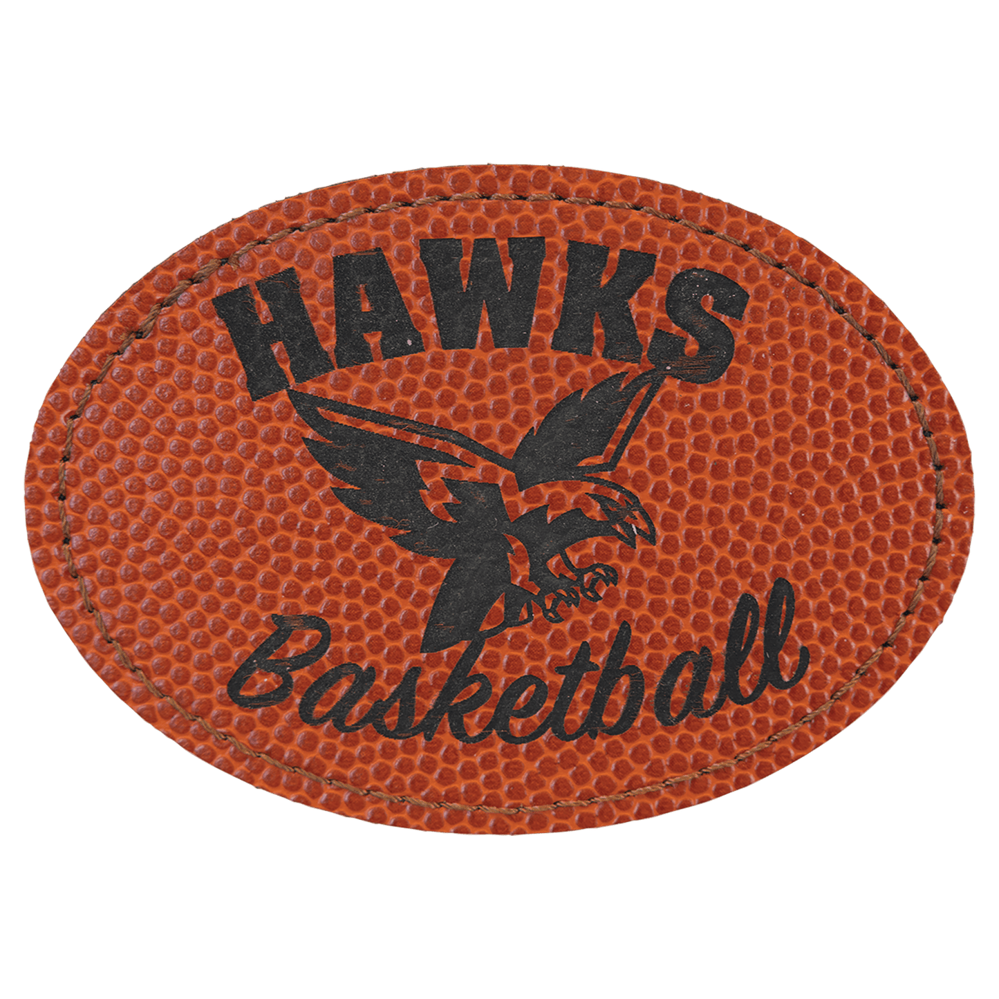 Oval Leatherette Patch with Adhesive 3.5" x 2.5"