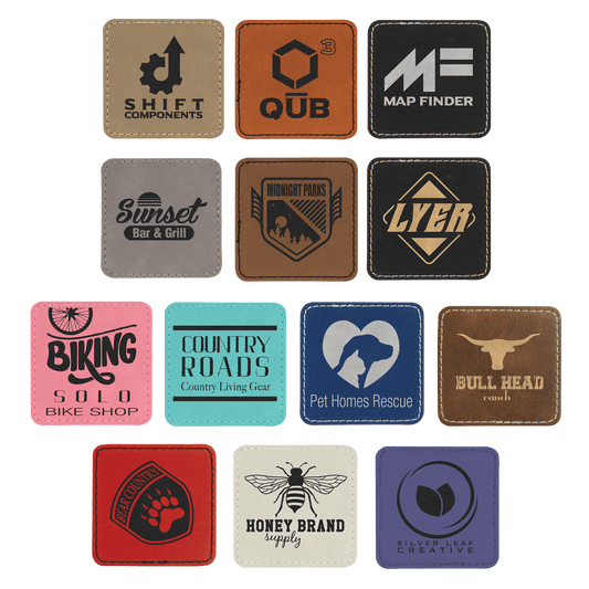 Square Leatherette Patch with Adhesive 2.5"