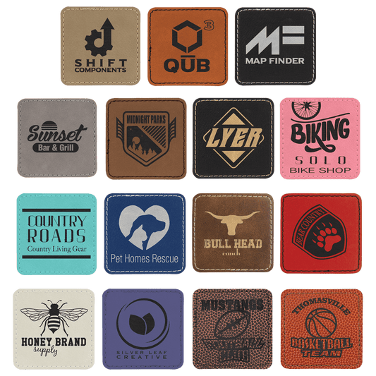 Square Leatherette Patch with Adhesive 2.5"