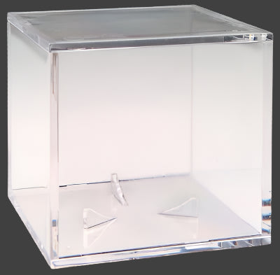 Clear Baseball BallQube Display Case with Grandstand Holder