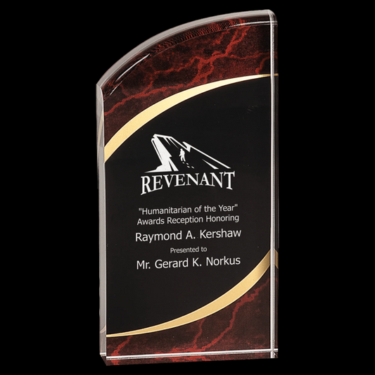 Red Marble Rounded Acrylic