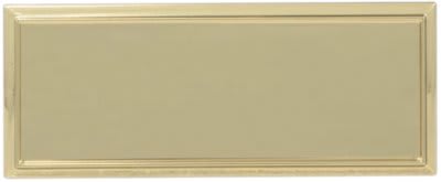 Gold Square Corner Plastic Badge Frame
