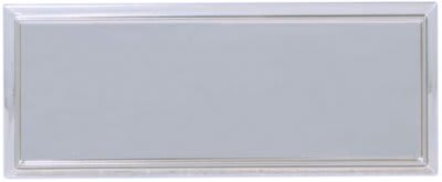Silver Square Corner Plastic Badge Frame