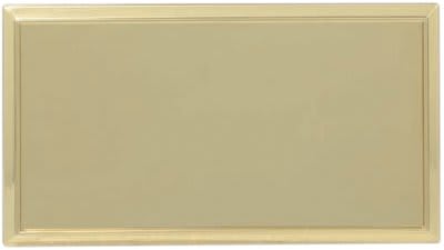 Gold Square Corner Plastic Badge Frame