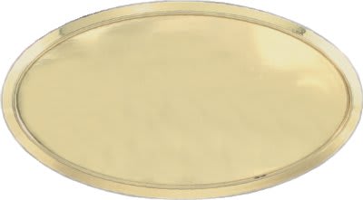 3" x 1.5" Oval Plastic Badge Frame
