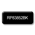 Black Round Corner Plastic Badge Frame