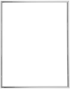 Silver Self-Adhesive Slide-In Frame for Mounting to Plaque