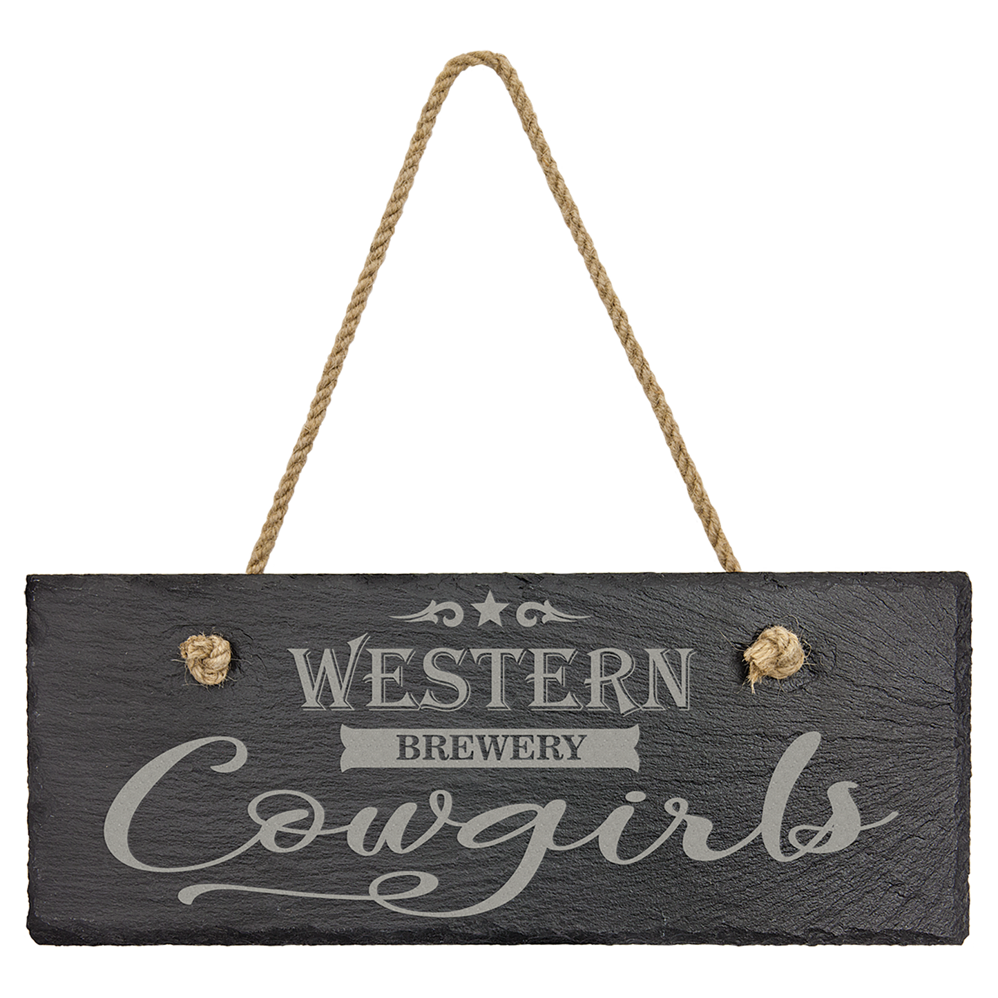 Rectangle Slate Plaque with Hanger String