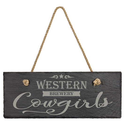 Rectangle Slate Plaque with Hanger String