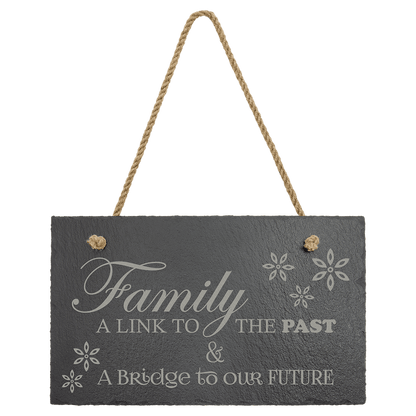 Rectangle Slate Plaque with Hanger String