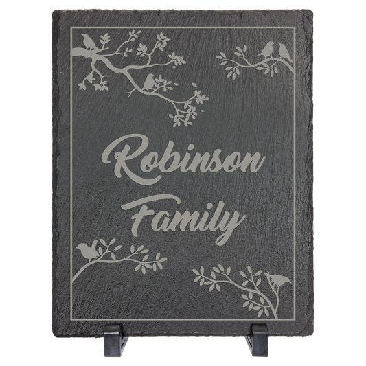 Rectangle Slate Plaque with Plastic Feet
