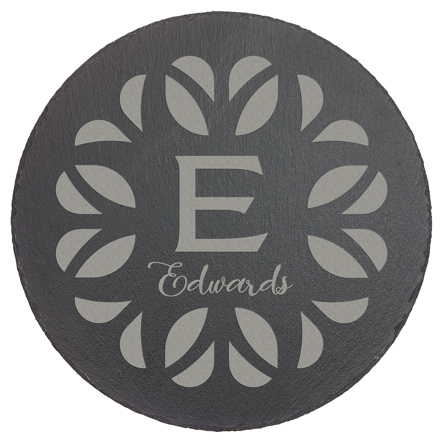 Round Slate Decor with Foam Feet