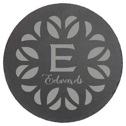 Round Slate Decor with Foam Feet