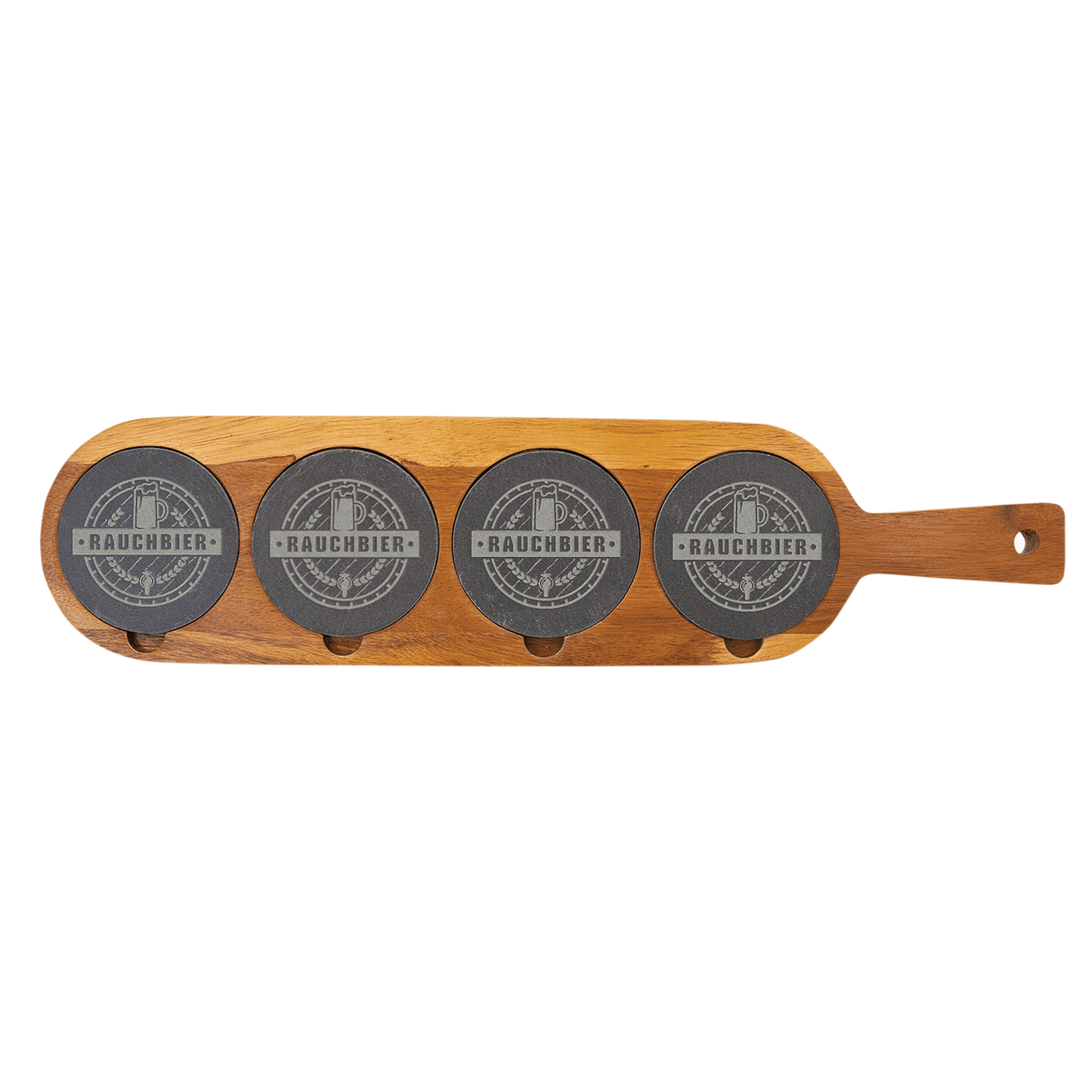 Acacia Wood/Slate Serving Board 18.5" x 4.25"