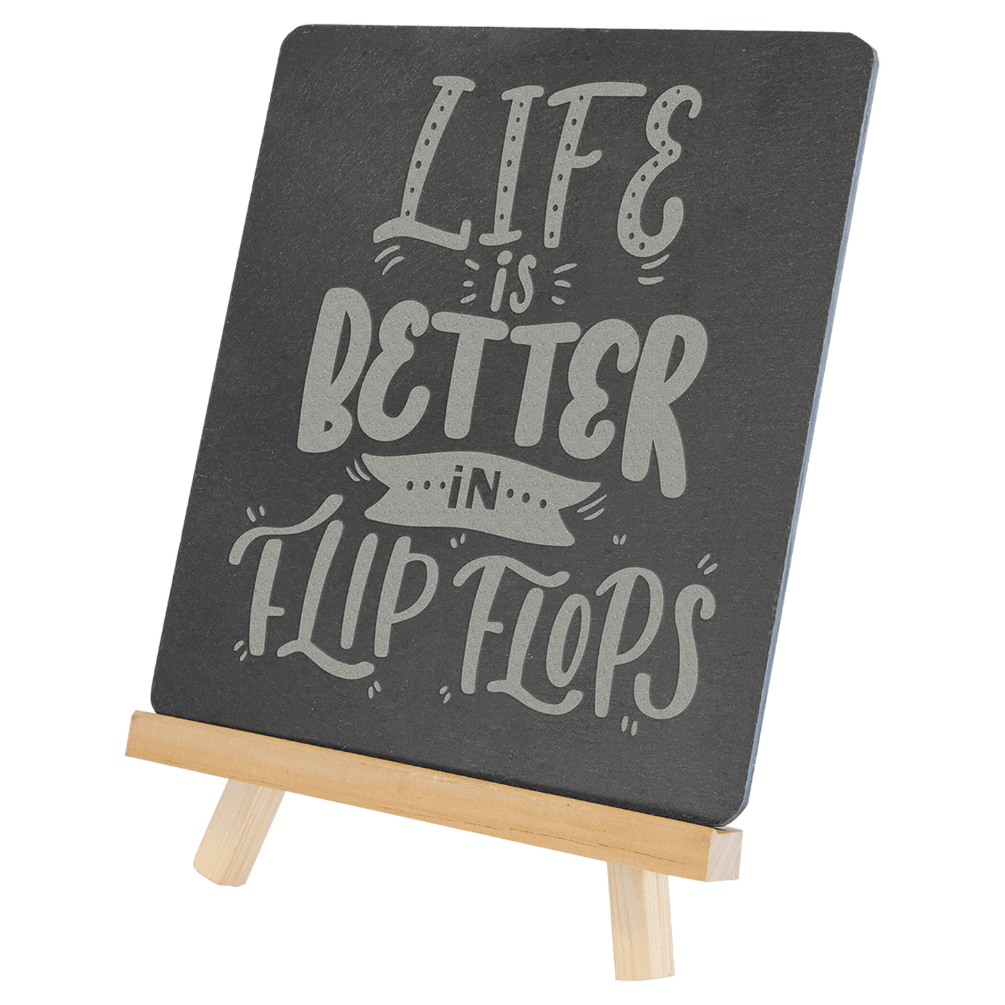 Slate Plaque with Wood Easel